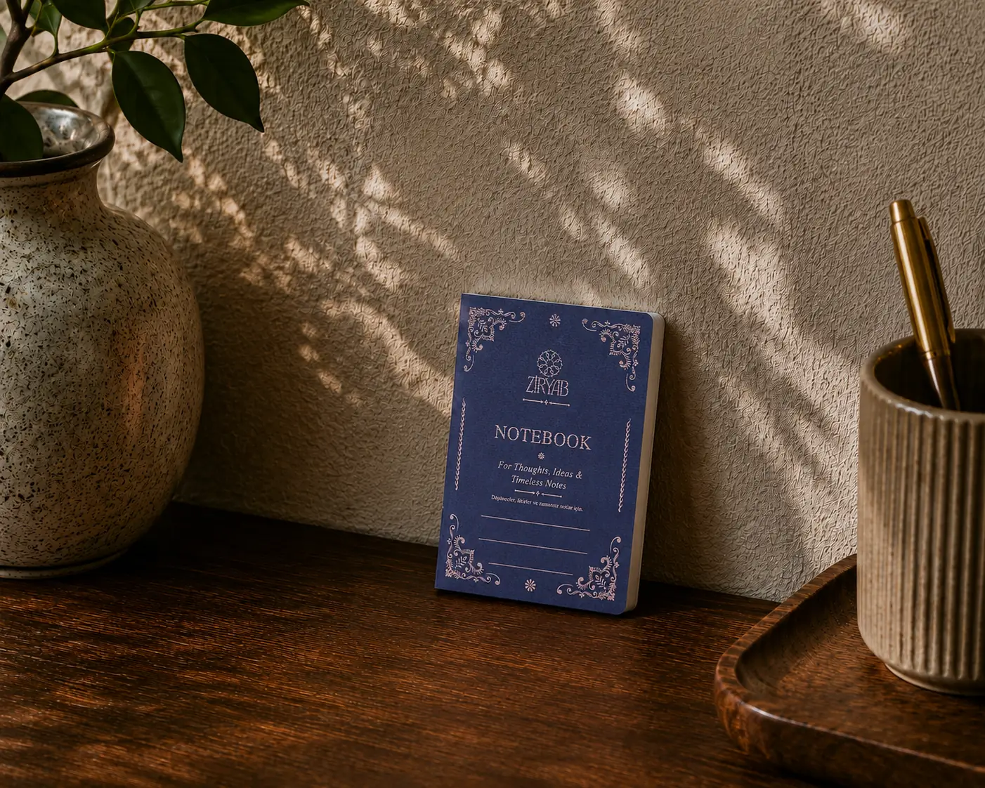 Ziryab Cep Boy Traveler's Notebook Açık Gri