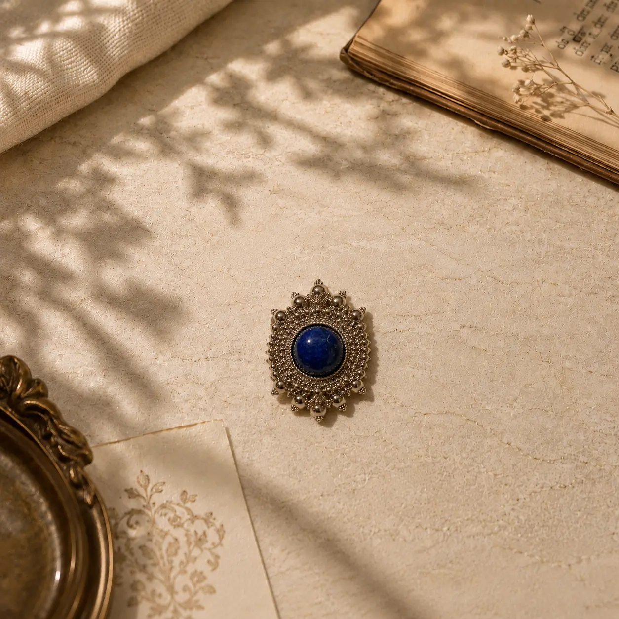 Orijinal Lapis Taşlı Broş