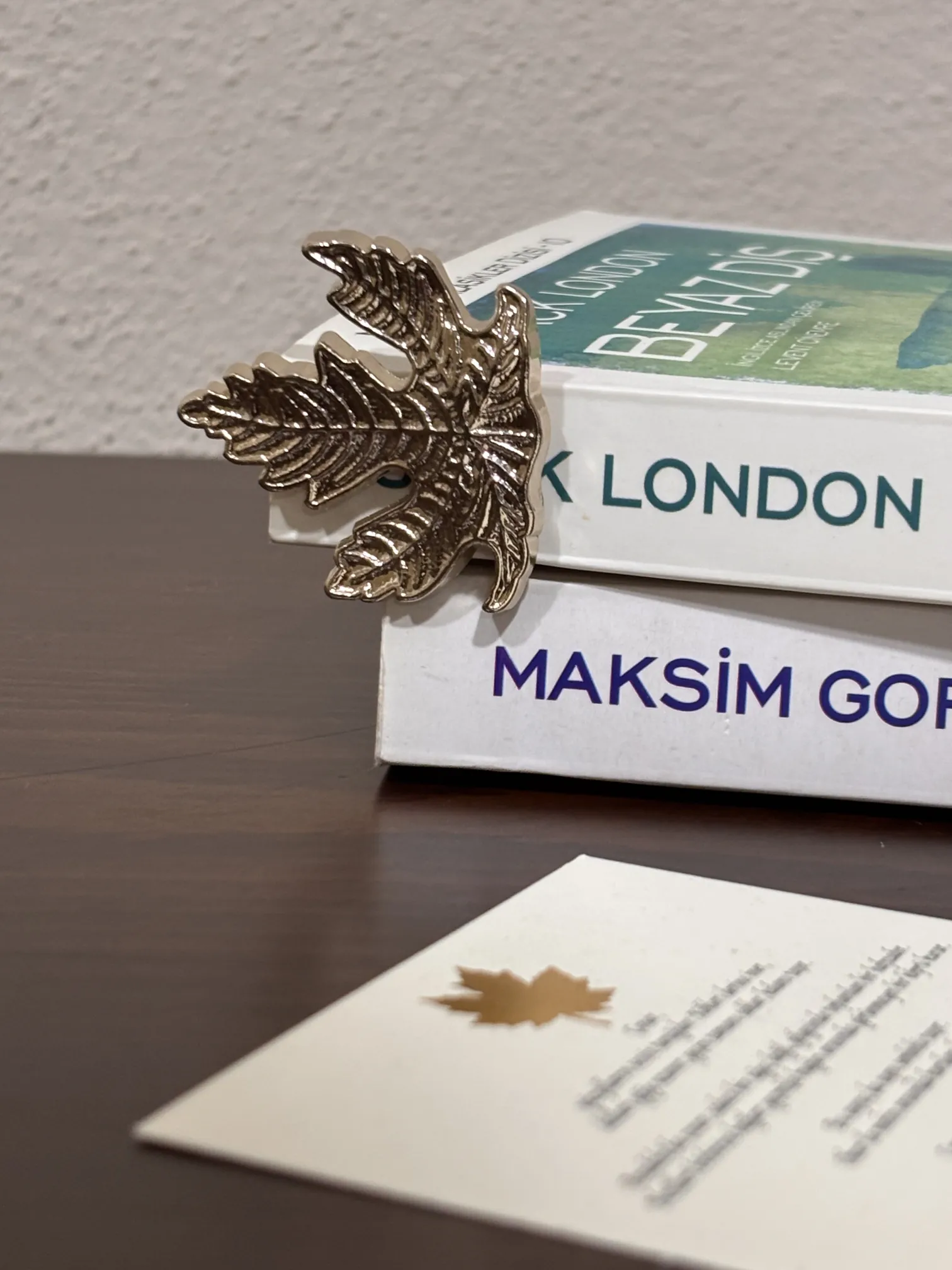 Çınar Yaprağı Kitap Ayracı