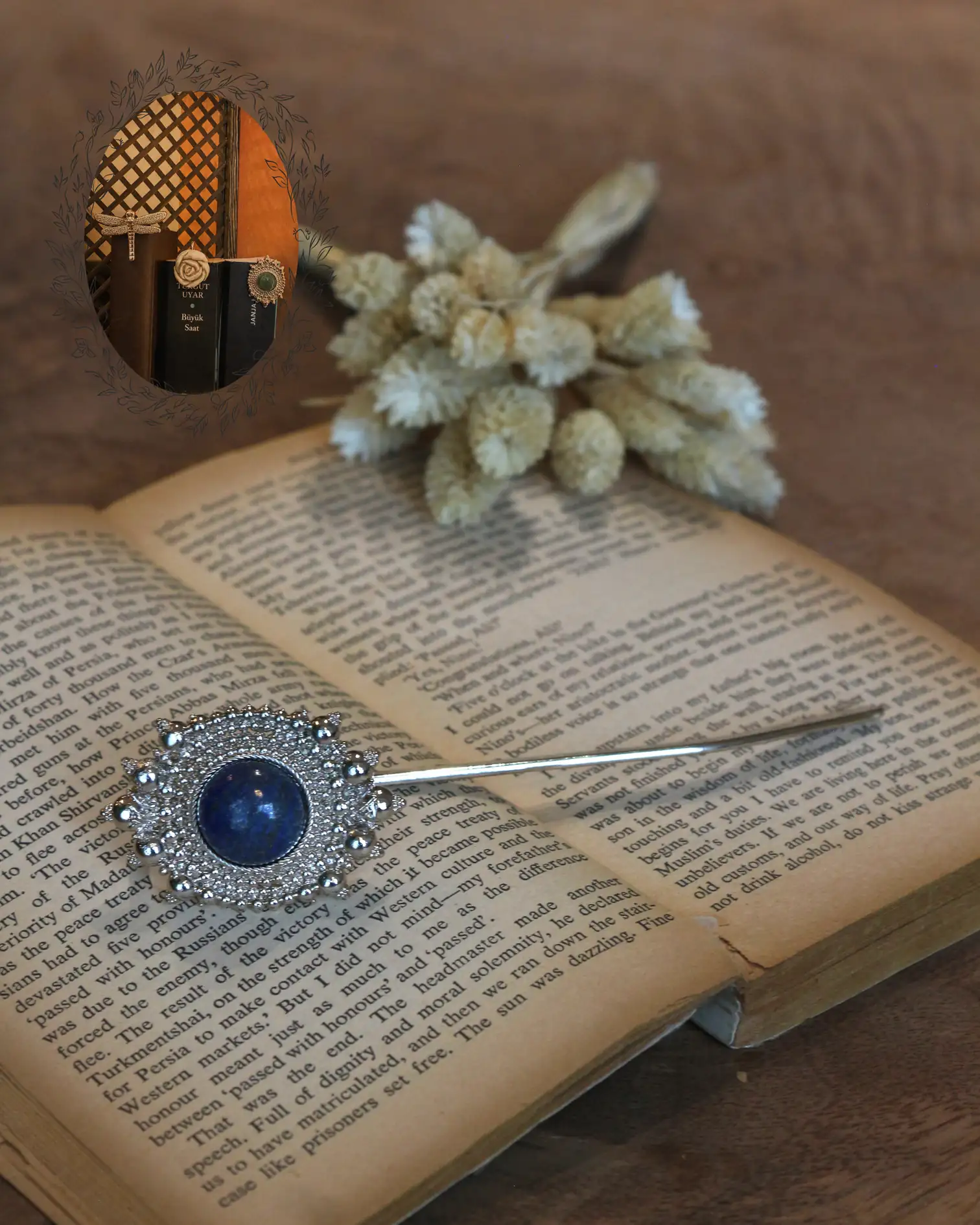 Orijinal Lapis Taşlı Kitap Ayracı